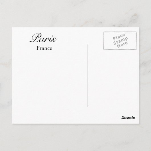 パリ ポストカード (裏面)