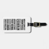 パリ,ミラノ,ニューヨーク,ロンドンカスタム文字 ラゲッジタグ (正面横)