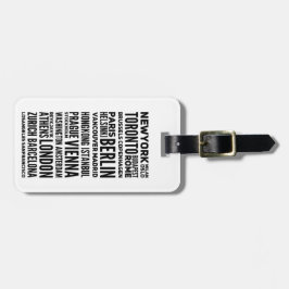 パリ，ミラノ，ニューヨーク，ロンドンカスタム文字 ラゲッジタグ