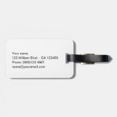 パリ,ミラノ,ニューヨーク,ロンドンカスタム文字 ラゲッジタグ (裏面横)