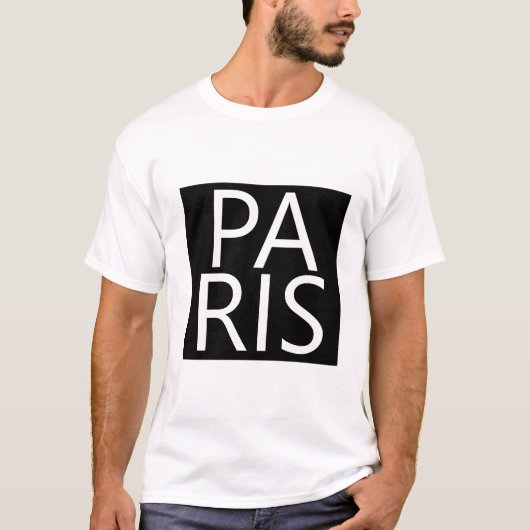 「パリ」メンスTシャツ Tシャツ (正面)