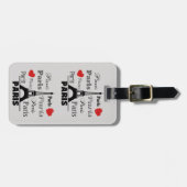 パリ ラゲッジタグ (正面横)