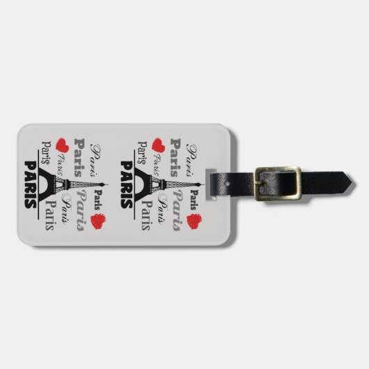 パリ ラゲッジタグ (正面横)