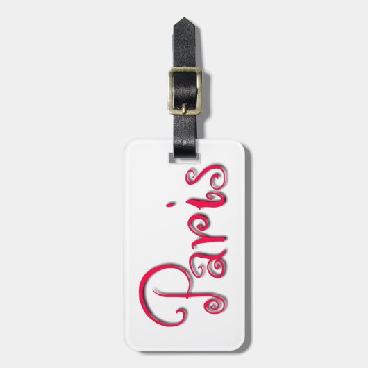 パリ ラゲッジタグ (正面縦)