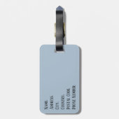 パリ ラゲッジタグ (裏面縦)