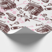 パリ ラッピングペーパー (角)