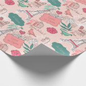 パリ ラッピングペーパー (角)