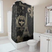 パリ:ラツアーエッフェル シャワーカーテン (インサイチュ)