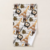 パリ：ラツアーエッフェル バスタオルセット (ハンドタオル)