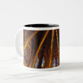 パリ·ラ·サンテ·シャペルの下礼拝堂 ツートーンマグカップ (正面左)
