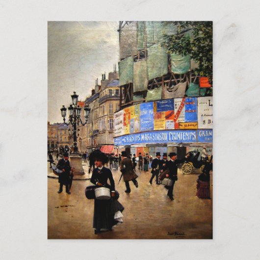 パリ、リュドゥアーブルのアートワーク ポストカード (正面)