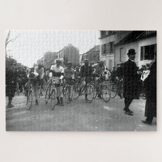 パリ・ルーベ自転車レーススタートライン1908 ジグソーパズル (横)