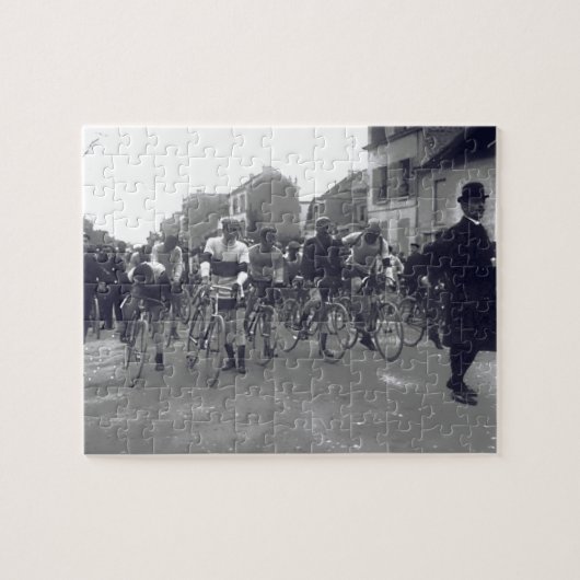 パリ・ルーベ自転車レーススタートライン1908 ジグソーパズル (横)