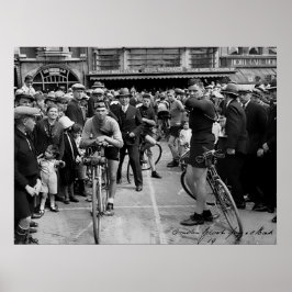 パリ・ルーベ自転車レース 1900 色彩復元 ポスター