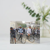 パリ・ルーベ自転車レース 1907年 カラー・リダックス ポストカード (スタンド正面)