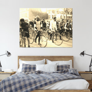 パリ-ルーベ 自転車レース 1907 カラー リダックス キャンバスプリント