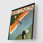 パリ – ロンドン – パリバイエア スクエア壁時計 (傾斜)