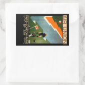 パリ – ロンドン – パリバイエア 長方形シール (バッグ)