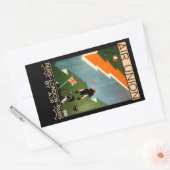 パリ – ロンドン – パリバイエア 長方形シール (封筒)