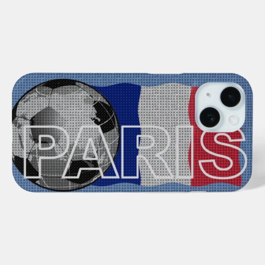 パリ ワールド サッカー iPhone カバー (裏面 (横))