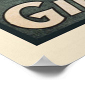 パリ・ヴィンテージのポスターの女の子 ポスター (角)