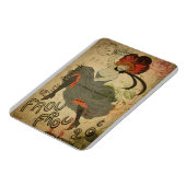 パリ ヴィンテージ フランス人 カンカン ダンサー マグネット (左側)