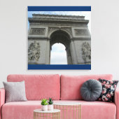 パリ – 凱旋門 キャンバスプリント (インサイチュ (リビング))