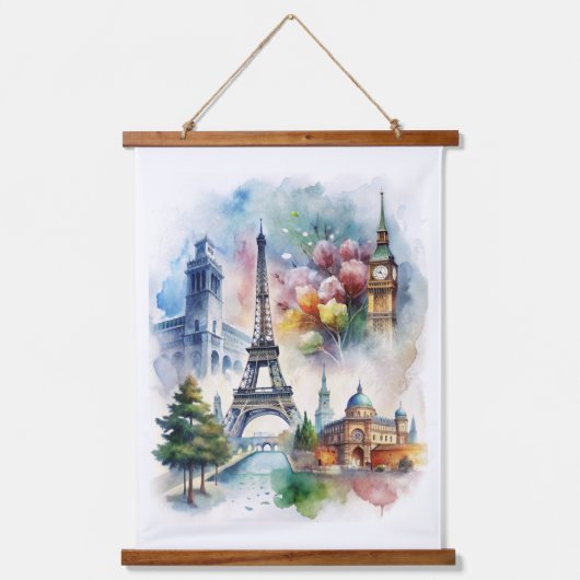 パリ 吊り下げ型タペストリー (正面)