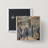 パリ: 大統領のKruger到着 缶バッジ (正面&裏面)