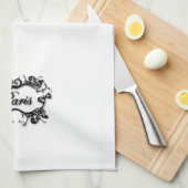 パリ（巻物付き） キッチンタオル (四つ折り)