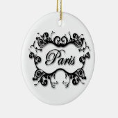 パリ（巻物付き） セラミックオーナメント (右)