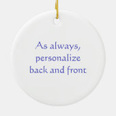 パリ（巻物付き） セラミックオーナメント (裏面)