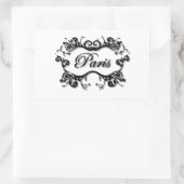 パリ（巻物付き） 長方形シール (バッグ)