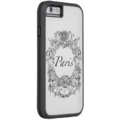 パリ：愛の街イラストレーションiPhone 6ケース Case-Mate iPhoneケース (裏面/右)