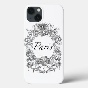 パリ: 愛イラストレーションのiPhone6ケースの都市 iPhone 13ケース