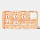 パリ、旅行アート、パステルトラベルアート Case-Mate iPhoneケース (裏面 (横))
