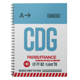 パリ – 旅行ジャーナル ノートブック