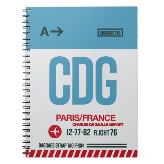 パリ – 旅行ジャーナル ノートブック (正面)
