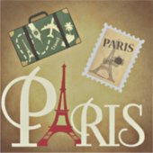 パリ、旅行 シール (正面)