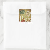 パリ、旅行 スクエアシール (バッグ)