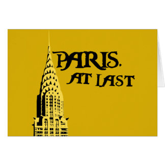 パリ。 最後のカード