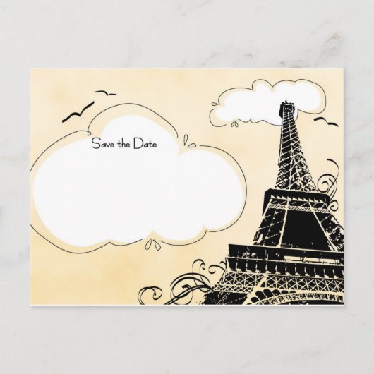 パリ 案内ポストカード (正面)