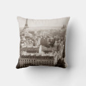 パリ: 空中写真1900年 クッション (裏面)