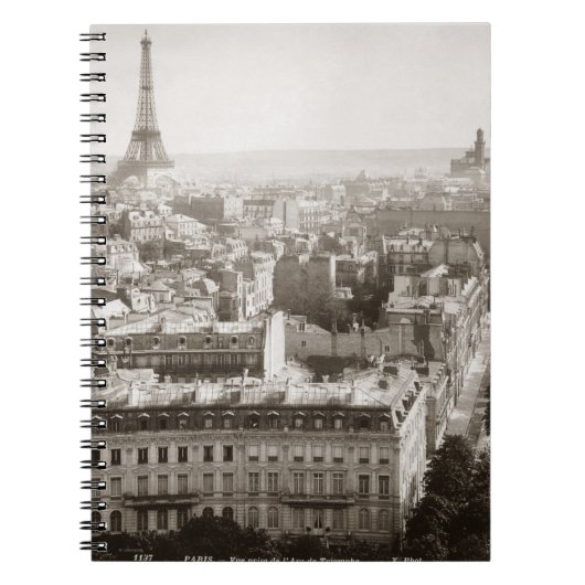 パリ: 空中写真1900年 ノートブック (正面)