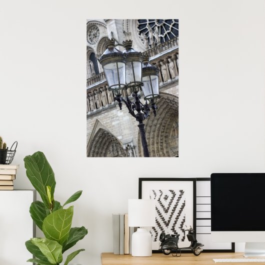 パリ – 通り灯 ポスター (ホームオフィス)