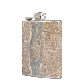 パリ(1550年)のヴィンテージの地図 フラスク (左)