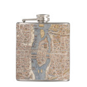 パリ(1550年)のヴィンテージの地図 フラスク (正面)