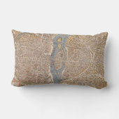 パリ(1550年)のヴィンテージの地図 ランバークッション (裏面)