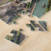 パリ(1900年)のヴィンテージの絵解き地図 ジグソーパズル (側面)