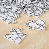 パリ(1911年)のヴィンテージの地図 ジグソーパズル (側面)